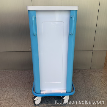 Carrello opzionale per cartelle cliniche in alluminio color alluminio